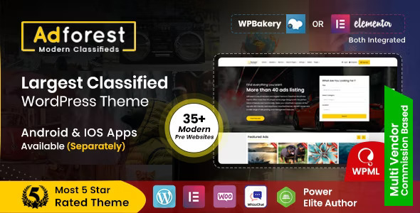 AdForest Theme GPL v5.1.9 – Classified Ads WordPress Theme